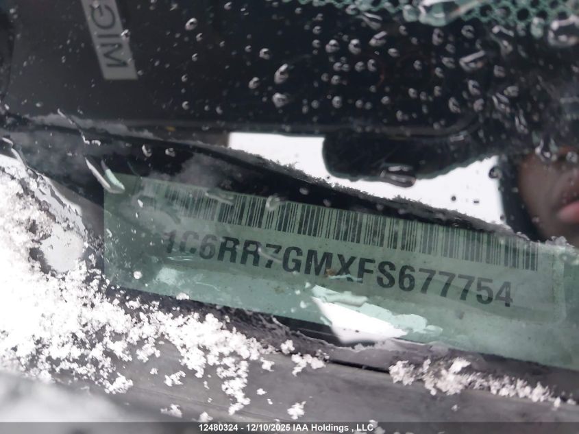 2015 Ram 1500 Slt VIN: 1C6RR7GMXFS677754 Lot: 12480324