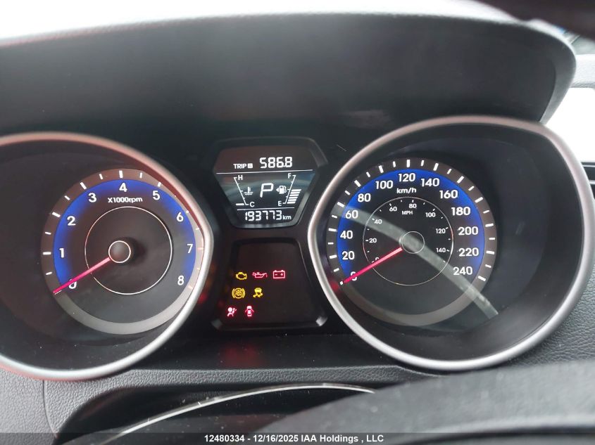 2016 Hyundai Elantra VIN: KMHDH4AE1GU623587 Lot: 12480334