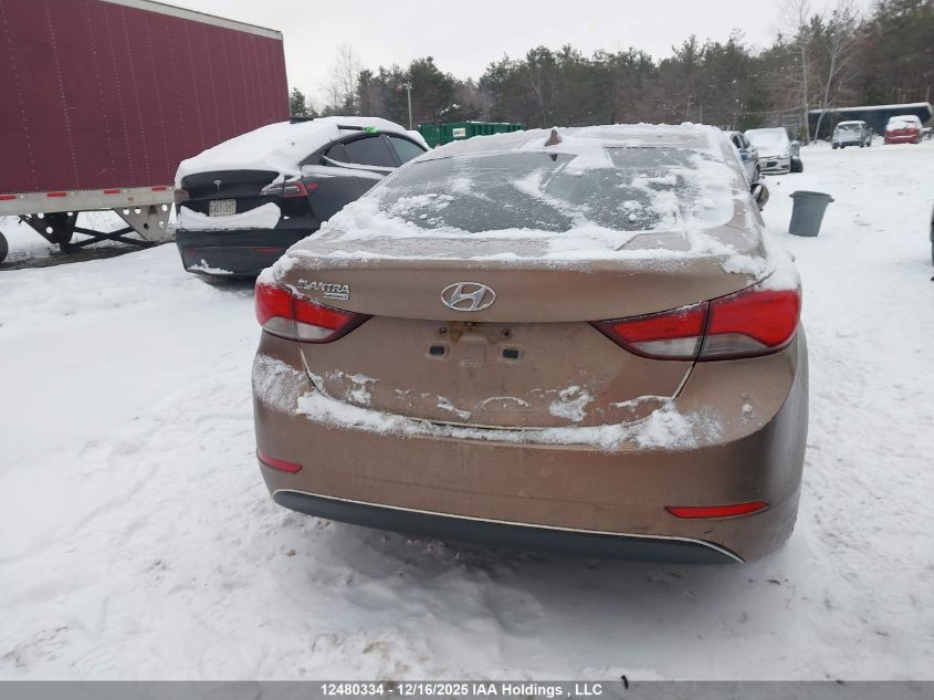 2016 Hyundai Elantra VIN: KMHDH4AE1GU623587 Lot: 12480334