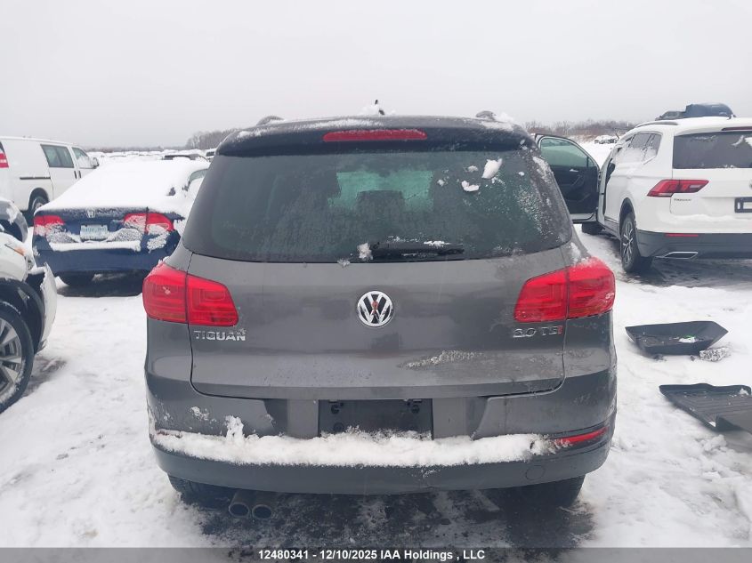 2017 Volkswagen Tiguan Trendline VIN: WVGHV7AX5HK040143 Lot: 12480341