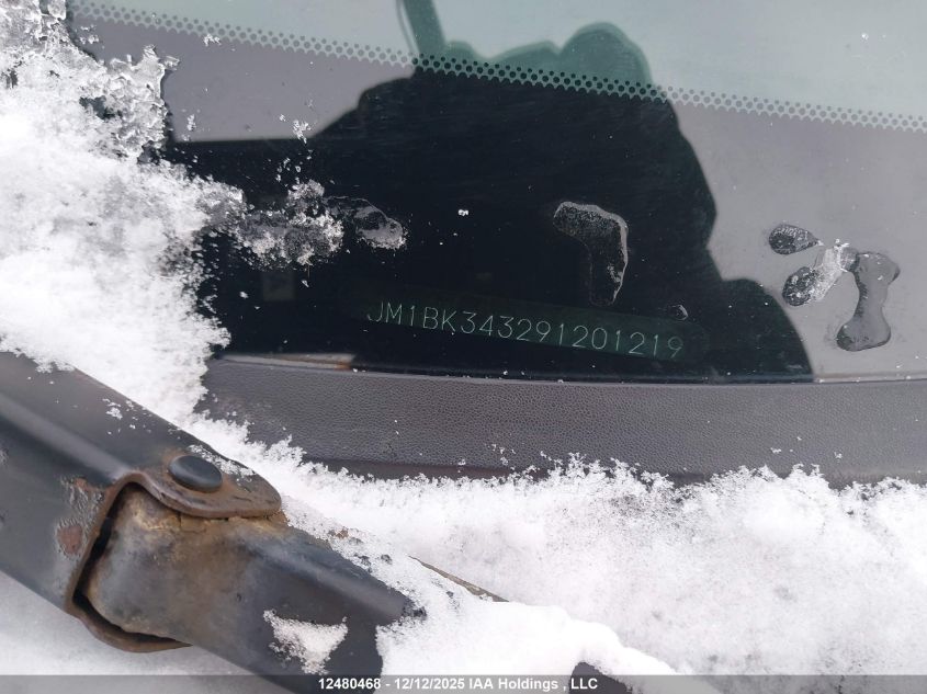 2009 Mazda Mazda3 Gs/Gt VIN: JM1BK343291201219 Lot: 12480468