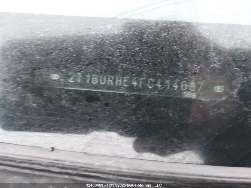 2015 Toyota Corolla S VIN: 2T1BURHE4FC414687 Lot: 12480469