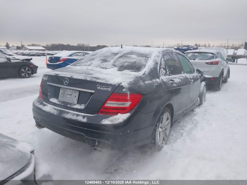 2014 Mercedes-Benz C 300 4Matic VIN: WDDGF8AB7EA961567 Lot: 12480483