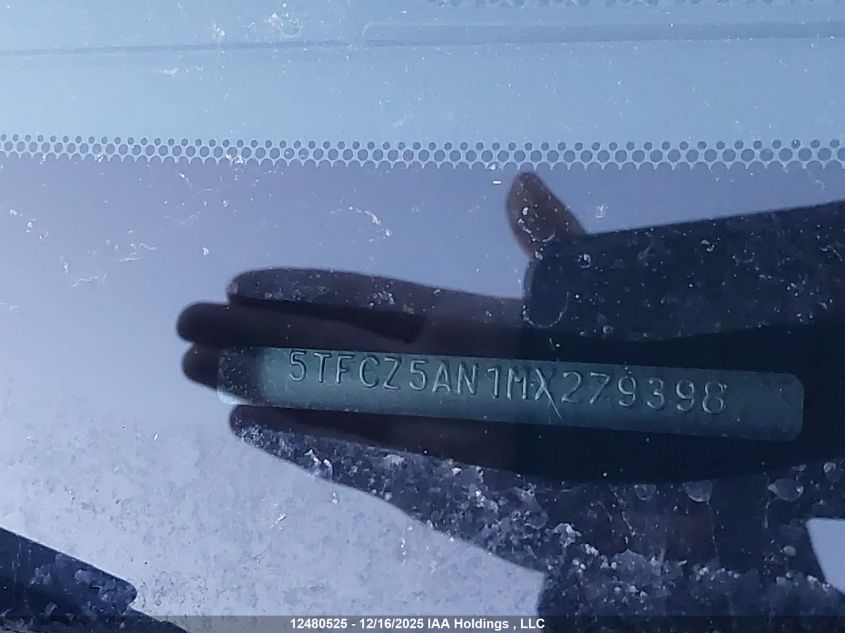 2021 Toyota Tacoma Double Cab/Sr/Sr5/Trd Sport/Trd Off Road/Trd Pro VIN: 5TFCZ5AN1MX279398 Lot: 12480525