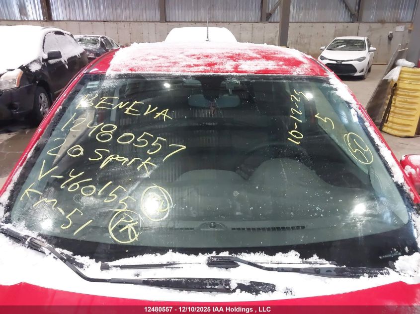 2020 Chevrolet Spark 1Lt Cvt VIN: KL8CD6SA6LC460155 Lot: 12480557