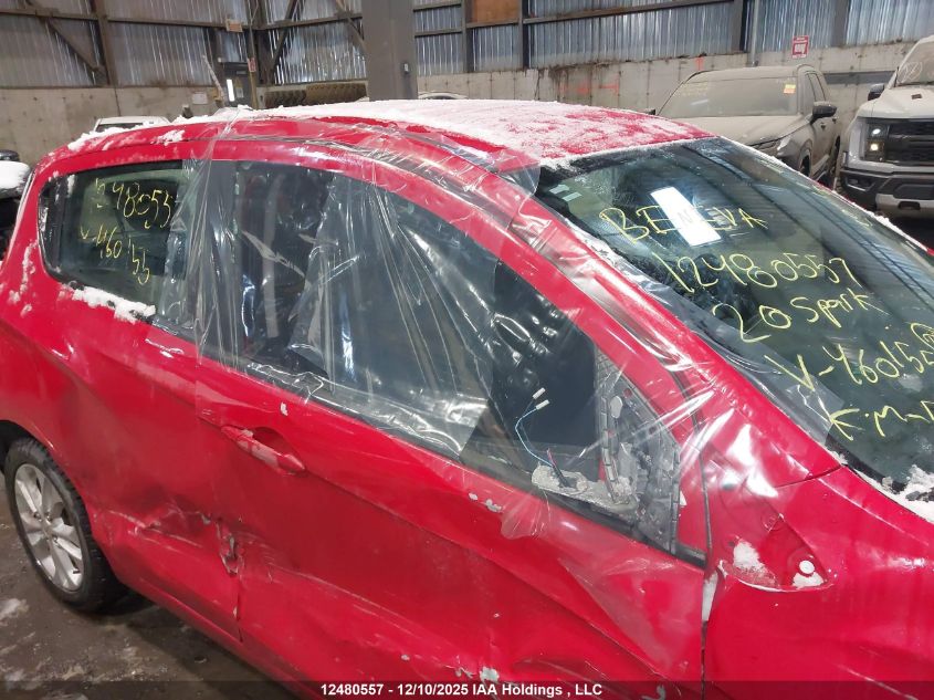 2020 Chevrolet Spark 1Lt Cvt VIN: KL8CD6SA6LC460155 Lot: 12480557