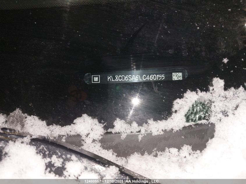 2020 Chevrolet Spark 1Lt Cvt VIN: KL8CD6SA6LC460155 Lot: 12480557