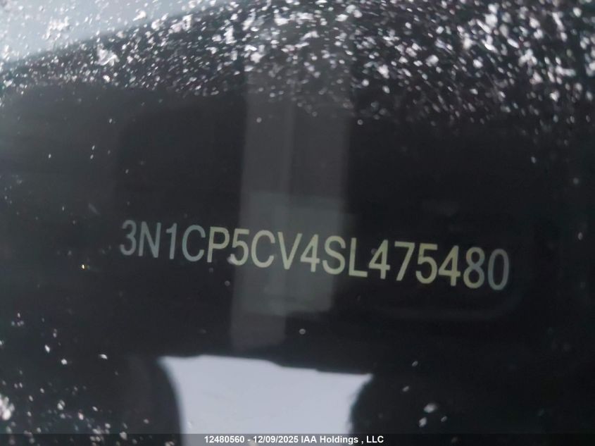 2025 Nissan Kicks Play Sv VIN: 3N1CP5CV4SL475480 Lot: 12480560