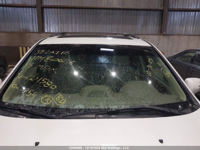 2013 Acura Mdx VIN: 2HNYD2H82DH001580 Lot: 12480666