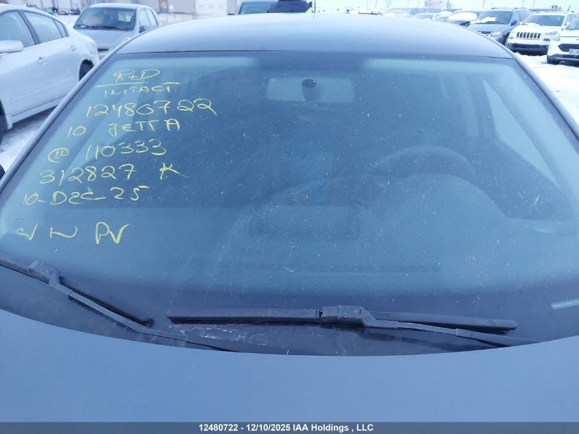 2010 Volkswagen Jetta S VIN: 3VWJX7AJ0AM110333 Lot: 12480722