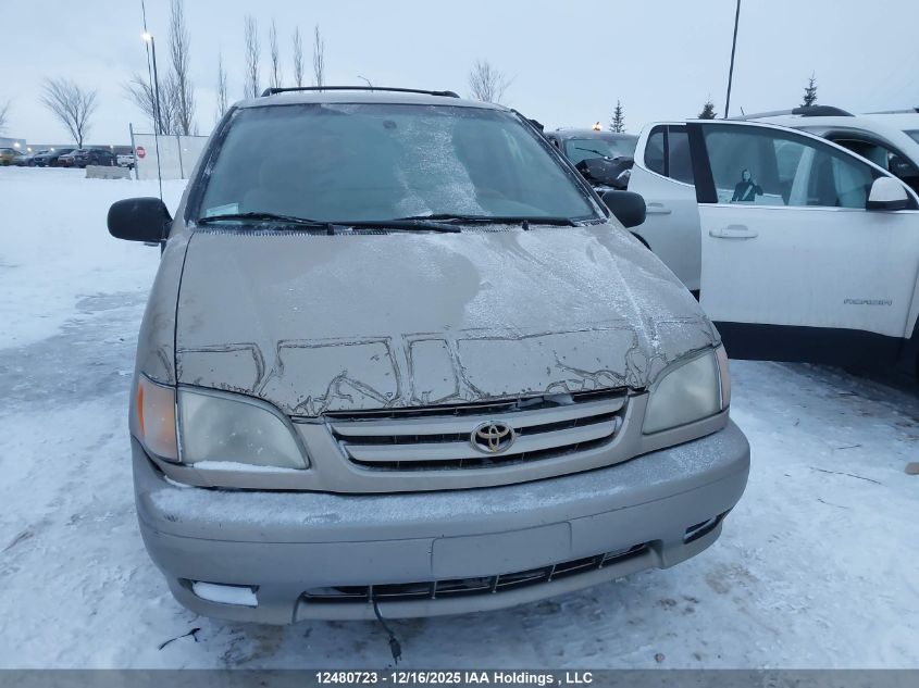 2002 Toyota Sienna Le/Xle VIN: 4T3ZF13C62U414383 Lot: 12480723