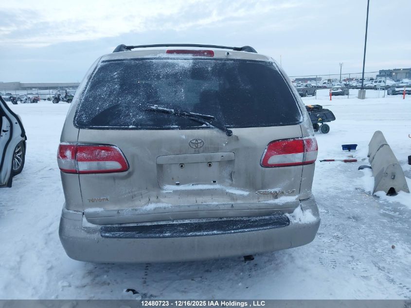 2002 Toyota Sienna Le/Xle VIN: 4T3ZF13C62U414383 Lot: 12480723