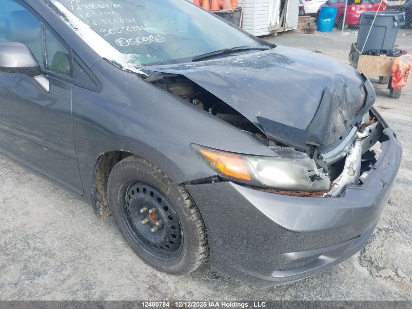 2012 Honda Civic Ex-L VIN: 2HGFB2F92CH121734 Lot: 12480784