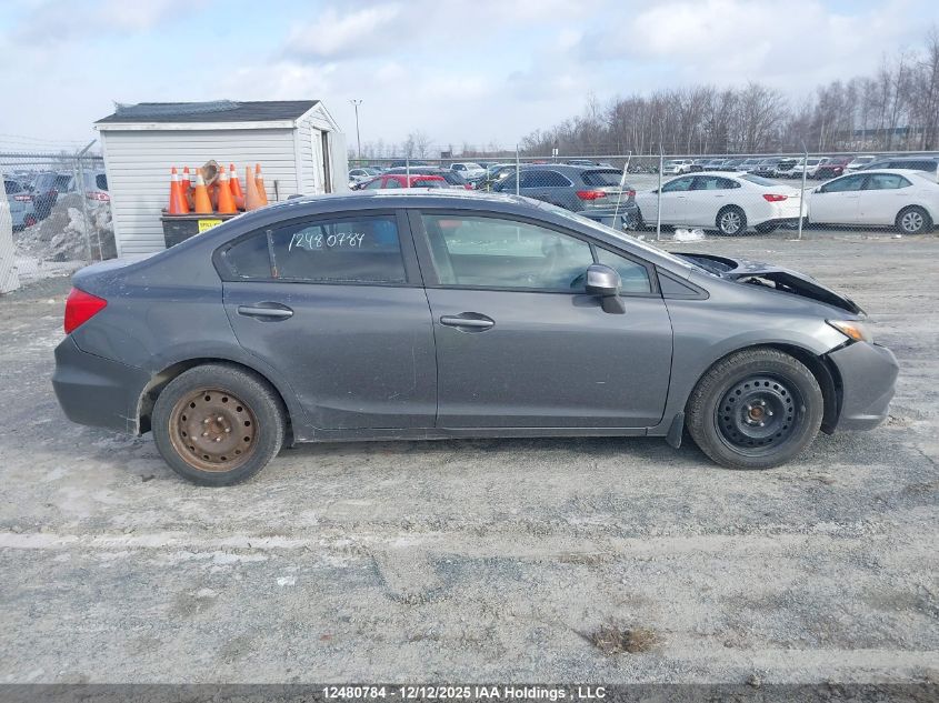 2012 Honda Civic Ex-L VIN: 2HGFB2F92CH121734 Lot: 12480784