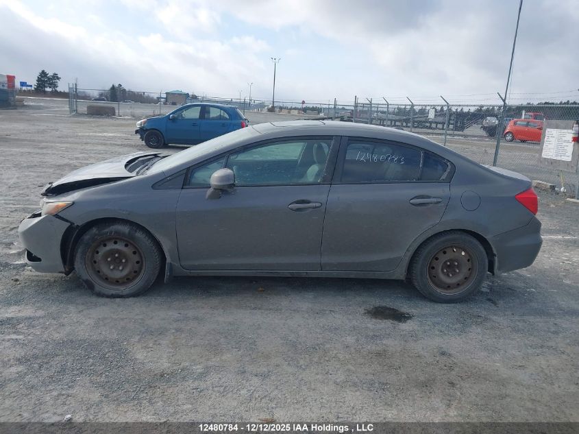 2012 Honda Civic Ex-L VIN: 2HGFB2F92CH121734 Lot: 12480784