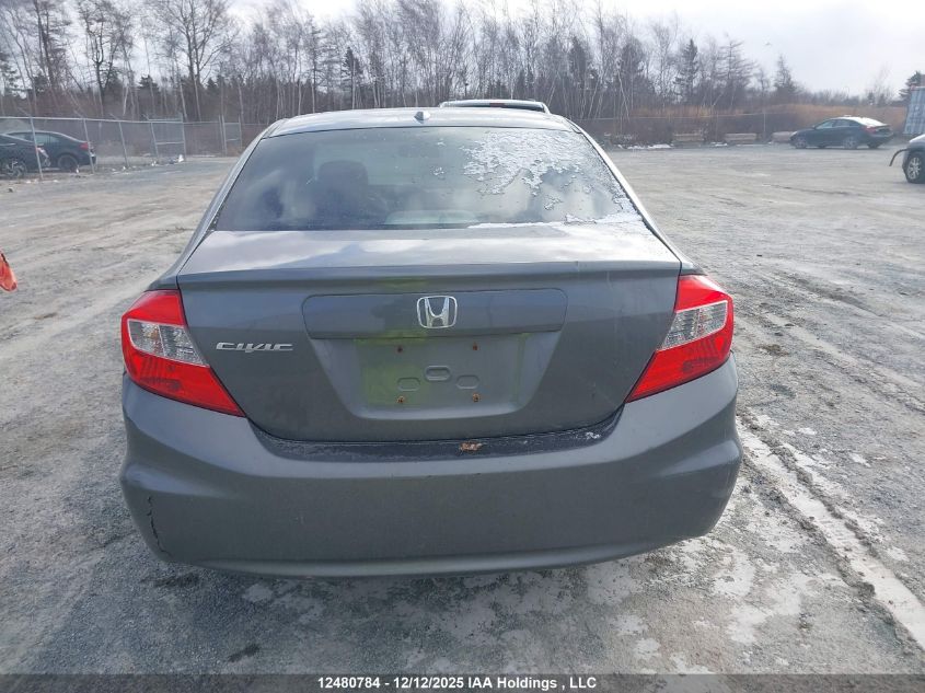 2012 Honda Civic Ex-L VIN: 2HGFB2F92CH121734 Lot: 12480784