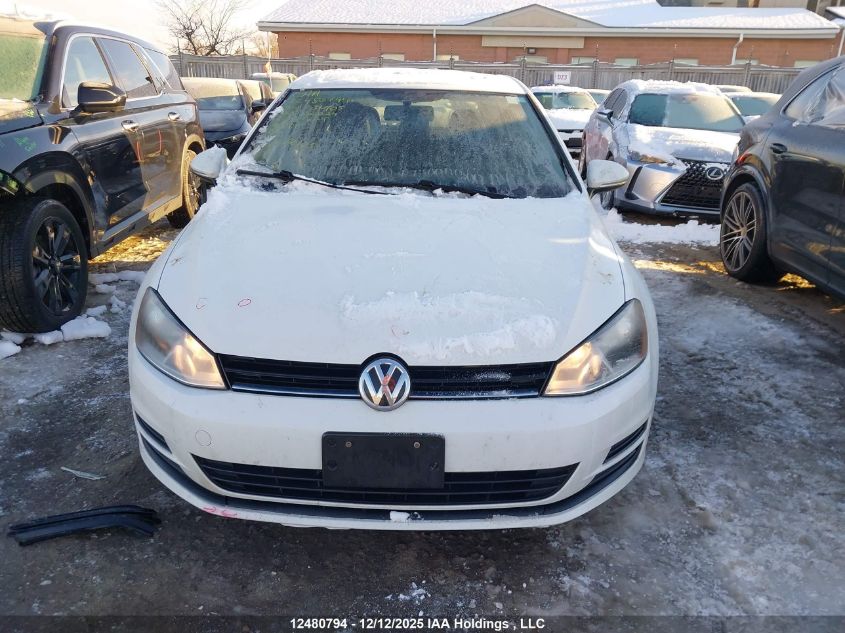 2016 Volkswagen Golf S/Se/Sel VIN: 3VW217AU6GM031905 Lot: 12480794