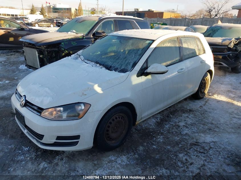 2016 Volkswagen Golf S/Se/Sel VIN: 3VW217AU6GM031905 Lot: 12480794