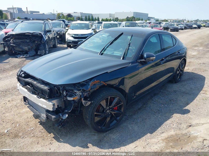 Vin: kmtg54te2pu107182, lot: 2867055, genesis g70 3.3t sport awd 20232