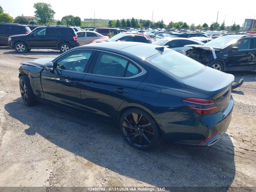 Vin: kmtg54te2pu107182, lot: 2867055, genesis g70 3.3t sport awd 20233