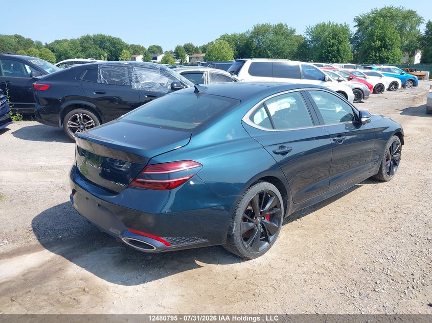 Vin: kmtg54te2pu107182, lot: 2867055, genesis g70 3.3t sport awd 20234