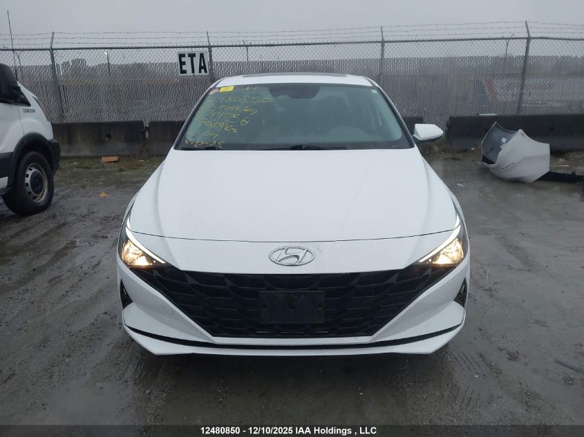 2022 Hyundai Elantra Preferred Ivt With Sun And Tech Package VIN: KMHLM4AG1NU314756 Lot: 12480850