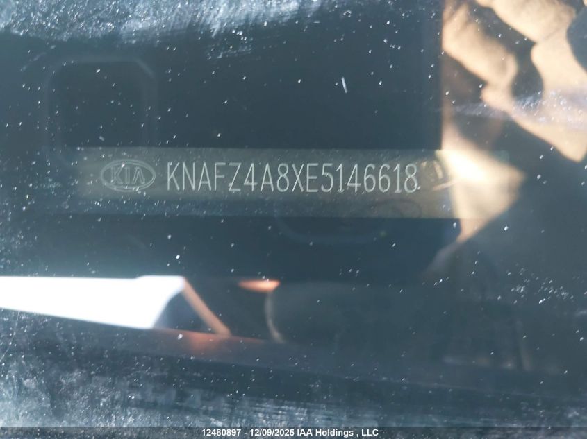 2014 Kia Forte 2.0L Ex/2.0L Sx VIN: KNAFZ4A8XE5146618 Lot: 12480897