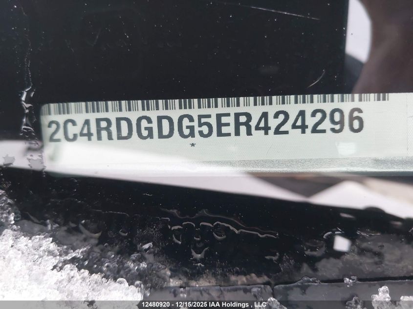 2014 Dodge Grand Caravan Crew VIN: 2C4RDGDG5ER424296 Lot: 12480920