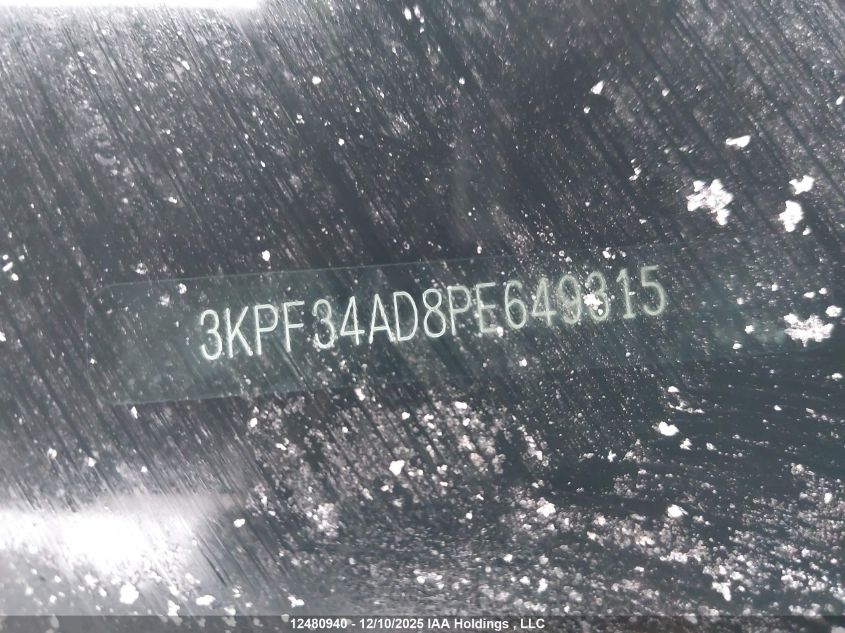 2023 Kia Forte Ex/Ex Premium/Ex+/Gt-Line VIN: 3KPF34AD8PE649315 Lot: 12480940