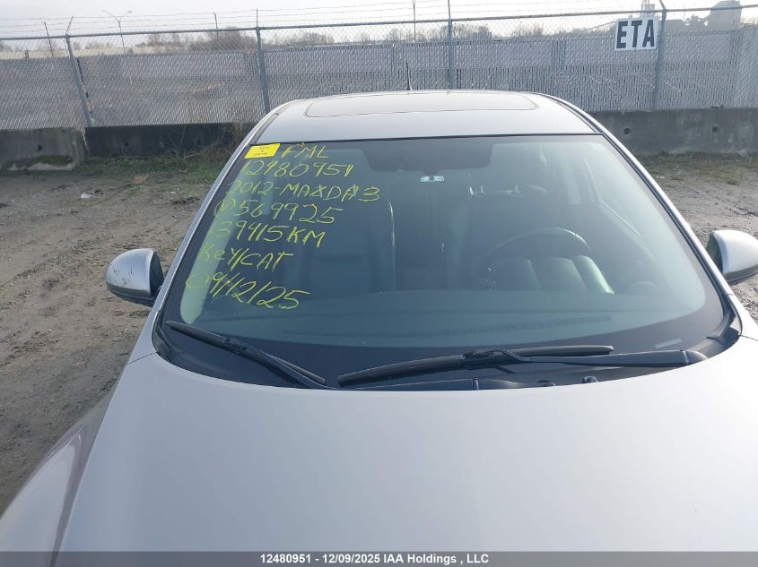 2012 Mazda Mazda3 Gs-Sky VIN: JM1BL1L75C1569925 Lot: 12480951