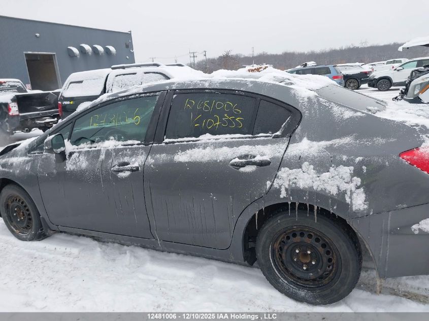 2012 Honda Civic Lx VIN: 2HGFB2F46CH107355 Lot: 12481006