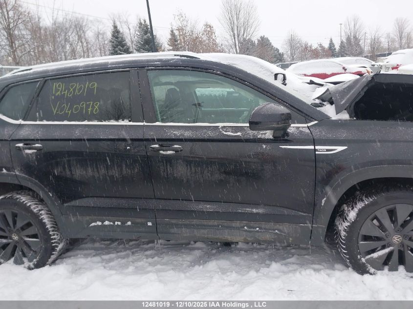 2024 Volkswagen Taos Se VIN: 3VVEX7B21RM040978 Lot: 12481019