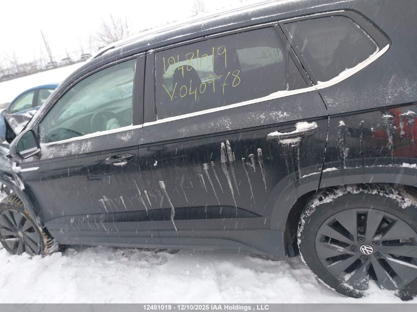 2024 Volkswagen Taos Se VIN: 3VVEX7B21RM040978 Lot: 12481019