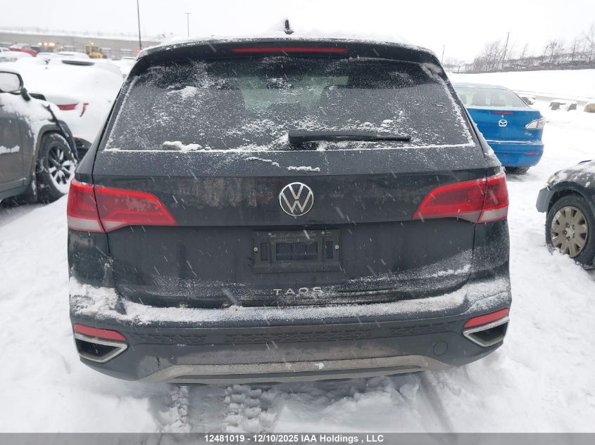 2024 Volkswagen Taos Se VIN: 3VVEX7B21RM040978 Lot: 12481019