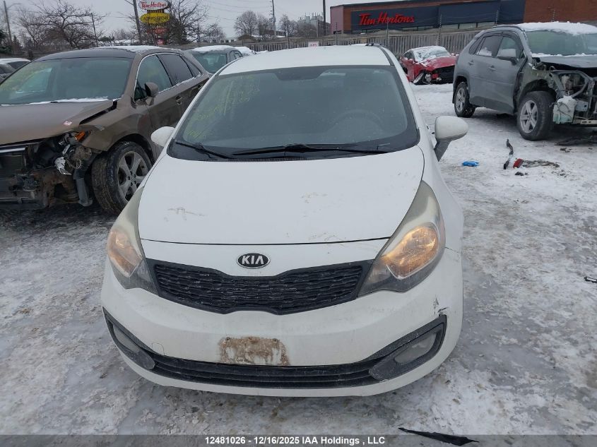 2013 Kia Rio VIN: KNADM4A39D6143972 Lot: 12481026