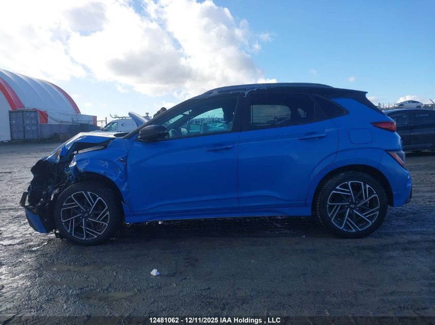 2022 Hyundai Kona N Line With Two-Tone Roof VIN: KM8K3CA33NU905872 Lot: 12481062