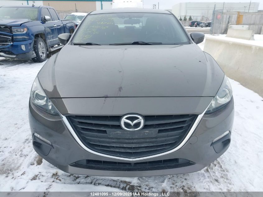 2015 Mazda Mazda3 Gs VIN: 3MZBM1V76FM195078 Lot: 12481095