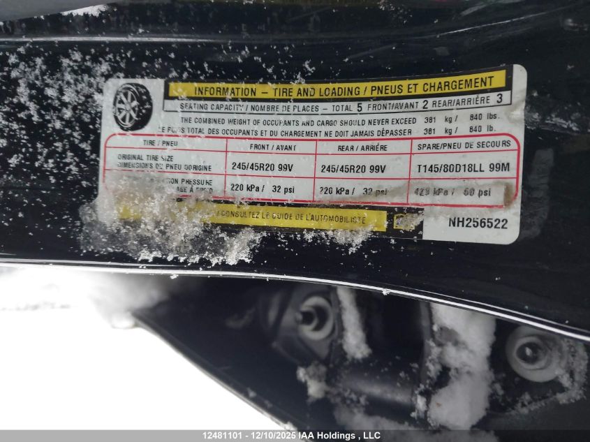 2022 Chrysler 300 Touring L VIN: 2C3CCADG2NH256522 Lot: 12481101