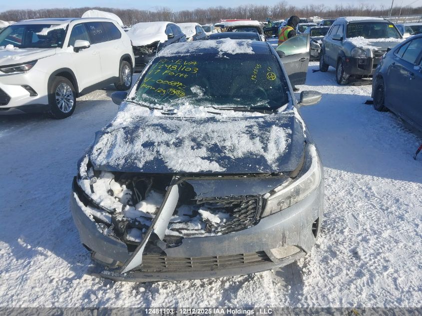 2017 Kia Forte Ex/Ex Luxury/Ex+/Lx/Lx+ VIN: 3KPFL4A74HE006892 Lot: 12481103