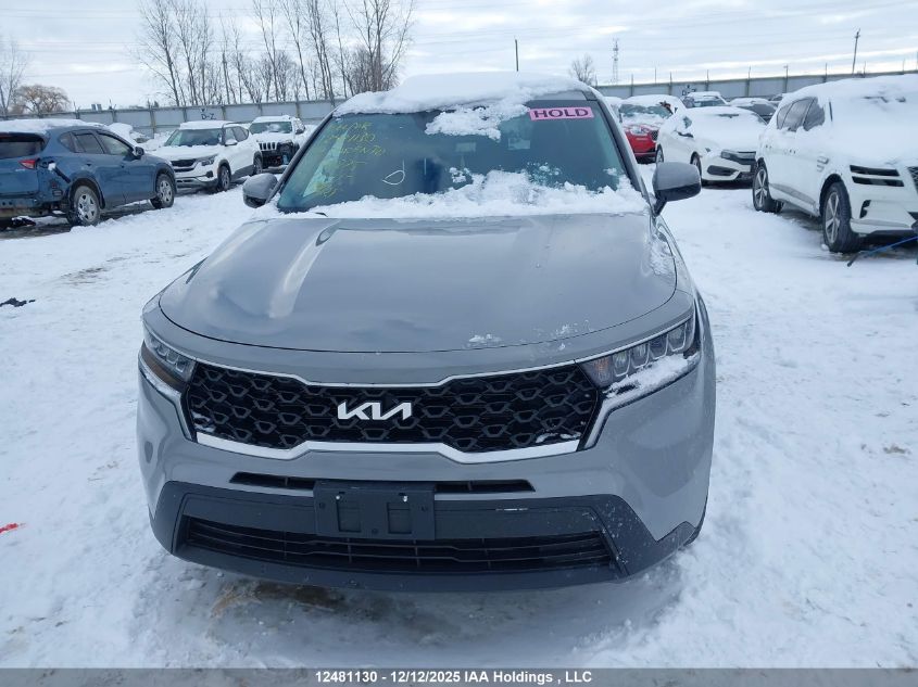 2022 Kia Sorento VIN: 5XYRGDLC8NG106875 Lot: 12481130