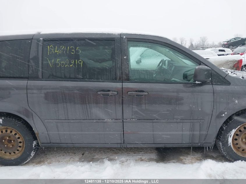 2015 Dodge Grand Caravan Se VIN: 2C4RDGBGXFR502219 Lot: 12481135