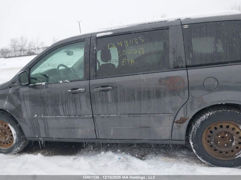 2015 Dodge Grand Caravan Se VIN: 2C4RDGBGXFR502219 Lot: 12481135