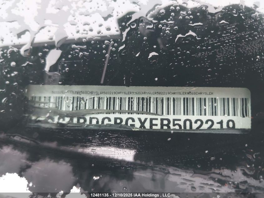 2015 Dodge Grand Caravan Se VIN: 2C4RDGBGXFR502219 Lot: 12481135