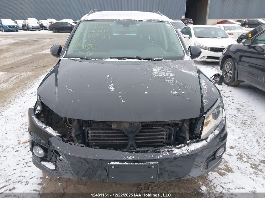 2016 Volkswagen Tiguan Comfortline/Highline/Special Edition VIN: WVGJV7AXXGW097513 Lot: 12481151