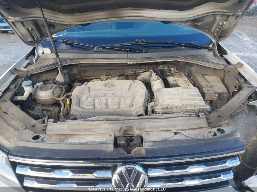 2018 Volkswagen Tiguan Trendline VIN: 3VV0B7AX7JM161993 Lot: 12481157