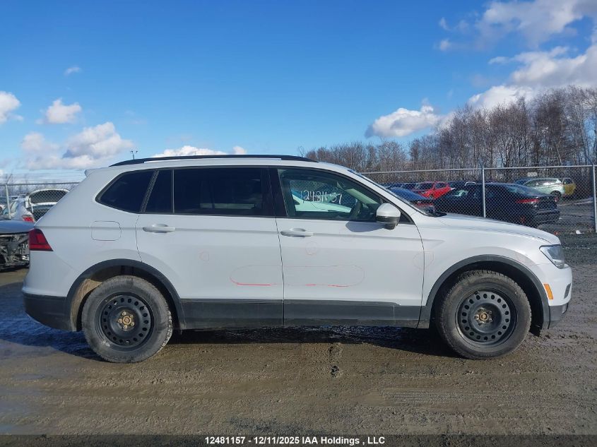 2018 Volkswagen Tiguan Trendline VIN: 3VV0B7AX7JM161993 Lot: 12481157