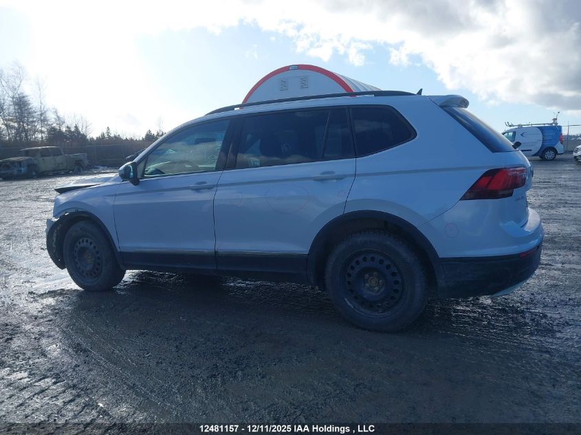 2018 Volkswagen Tiguan Trendline VIN: 3VV0B7AX7JM161993 Lot: 12481157