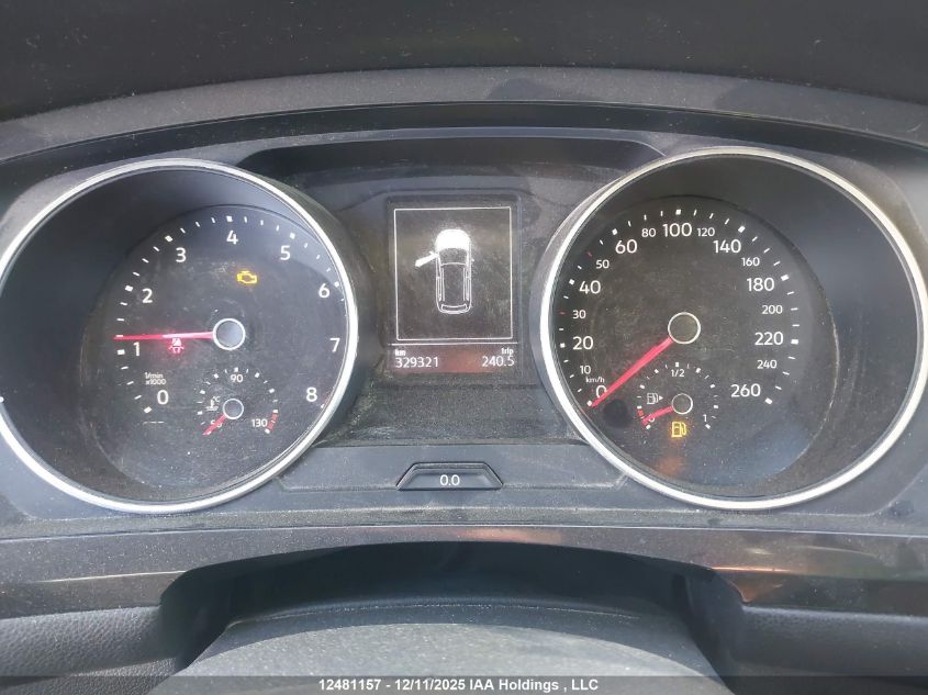 2018 Volkswagen Tiguan Trendline VIN: 3VV0B7AX7JM161993 Lot: 12481157