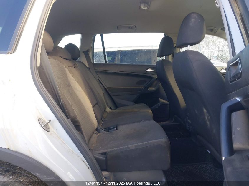 2018 Volkswagen Tiguan Trendline VIN: 3VV0B7AX7JM161993 Lot: 12481157