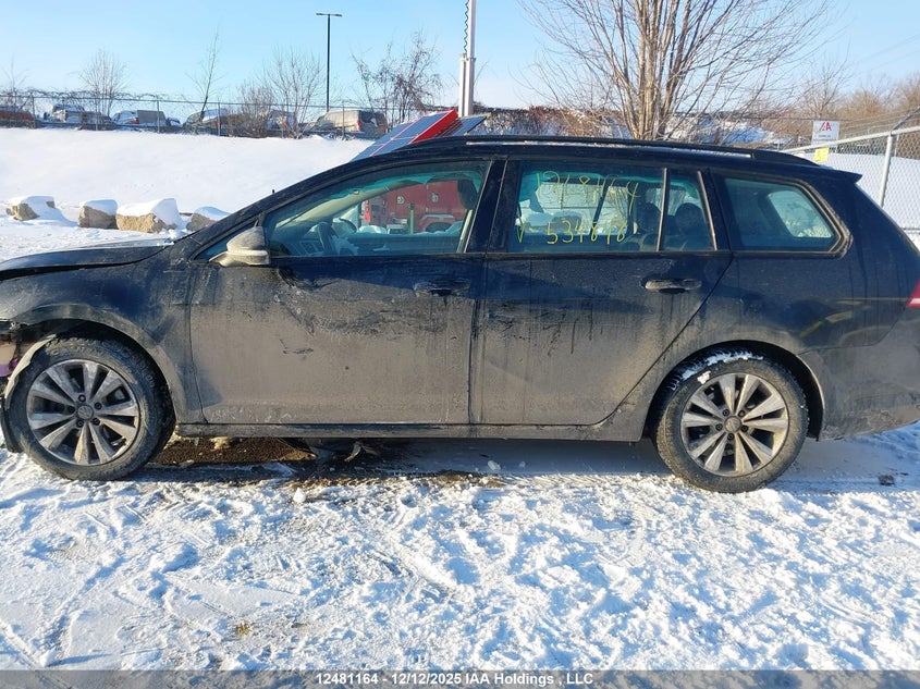 2017 Volkswagen Golf Sportwagen VIN: 3VW017AU3HM534848 Lot: 12481164